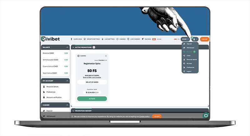 Ivibet bonus